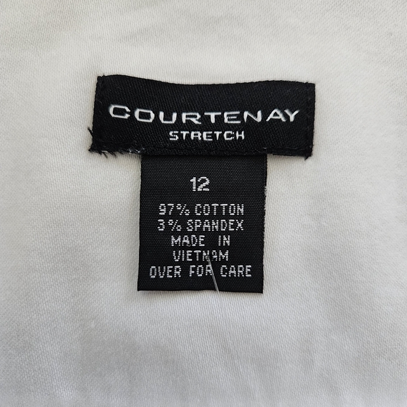 NWT - Cotton Stretch Courtenay White Pencil Skirt - Size 12 - Picture 5 of 7